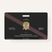 Badge Service de sécurité privé (Devant)