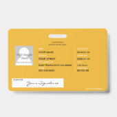 Badge Service de taxi (Dos)