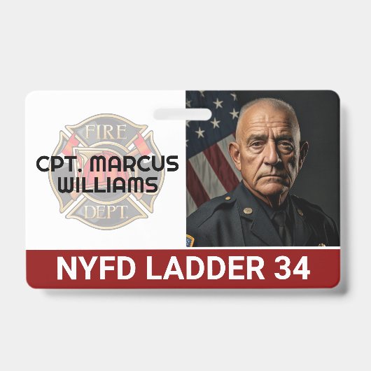 Badge Service d'incendie | Membre principal (Avant)