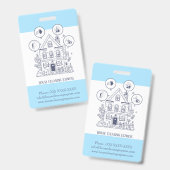 Badge Services de nettoyage de maison charmants (Avant & arrière)