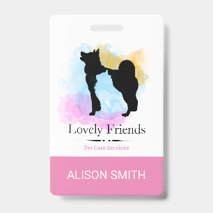 Badge Services de soins aux animaux de compagnie/ Servic