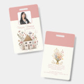 Badge Services de soins aux personnes âgées à la maison  (Avant & arrière)