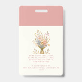 Badge Services de soins aux personnes âgées à la maison  (Arrière)