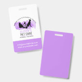 Badge Services d'entretien pour animaux / Services de sé (Avant & arrière)