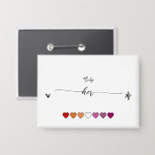 Badge Seulement Son Lesbienne (Recto/Verso)
