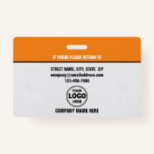 Badge Sharp & Professional : ID de garde de sécurité per (Dos)