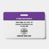 Badge Sharp & Professional : ID de garde de sécurité per (Dos)