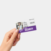 Badge Sharp & Professional : ID de garde de sécurité per (À main)