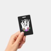 Badge Signe main ASL de l'enseignant (Manuel / portable)