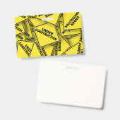 Badge Signes de construction en cours (Avant & arrière)