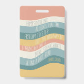 Badge Signet du devis d'éducation à l'école d'accueil (Front)