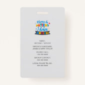 Badge S'Il Vous Plaît Être Patient J'Ai Autisme Insigne (Dos)