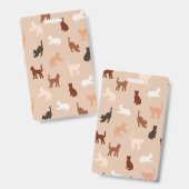 Badge Silhouette de chat (Avant & arrière)