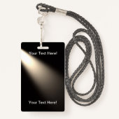 Badge Silhouette de guitare pour insigne avec Lynard (Derrière avec lanière)