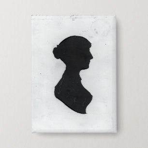 Badge Silhouette de Jane Austen sur un porte-clés