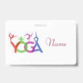 Badge Silhouettes de postures de yoga Thunder_Cove (Arrière)