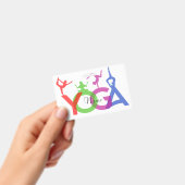 Badge Silhouettes de postures de yoga Thunder_Cove (Manuel / portable)