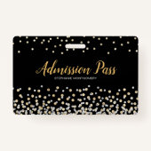 Badge Silver Gold Confetti Photo Collage 50e anniversair (Dos)