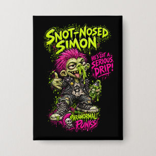 Badge Simon Nez qui Coule – Punks Surnaturels