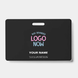 BADGE SIMPLE CONTEMPORAIN NETTOYÉ NOIR CLIENT À LA MODE