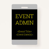 Badge simple "EVENT ADMIN" (Dos)