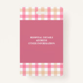 Badge Simple Hospital Employee Logo Pink Photo ID (Dos)