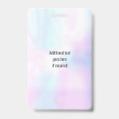 Badge Simple ID Logo Sécurité Iridescent (Arrière)