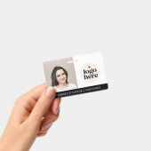 Badge Simple Identification Logo Photo Employee  (Handheld)