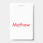 Badge simple initial letter monogram add your name lett (Arrière)