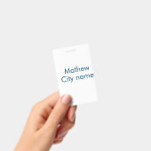 Badge simple lettre initiale monogramme ajouter votre no (Manuel / portable)