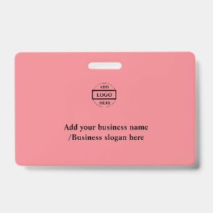 Badge Simple logo personnalisé élégant ici entreprise