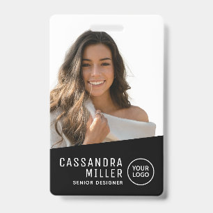 Badge Simple minimaliste Identifiant de l'entreprise de 