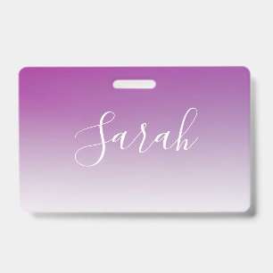 Badge Simple moderne minimaliste violet Ombre dégradé