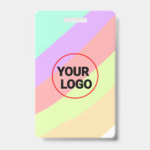 Badge simple personnalisé ajoutez votre logo adresse sit