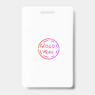 Badge simple personnalisé aquarelle minimale ajouter log