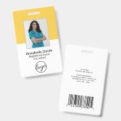 Badge Simple Professional Business (Avant & arrière)