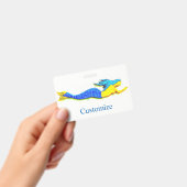 Badge Sirène bleu natation Thunder_Cove (Manuel / portable)