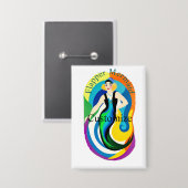 Badge Sirène Colorée Flapper Thunder_Cove (Recto/Verso)