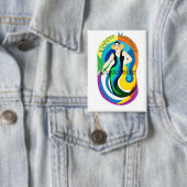 Badge Sirène Colorée Flapper Thunder_Cove (Insitu)