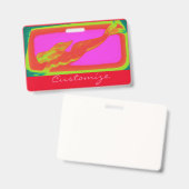 Badge Sirène de bain blonde Thunder_Cove (Avant & arrière)