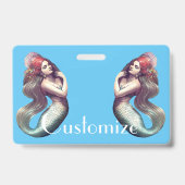 Badge Sirène rousse Beauté Thunder_Cove (Arrière)