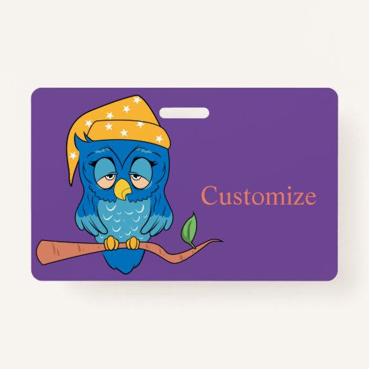 Badge Sleepy Owl Thunder_Cove (Devant)