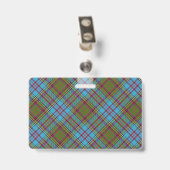 Badge Snappy Clan Anderson Tartan (Arrière avec clip)