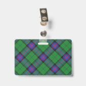 Badge Snappy Clan Armstrong Tartan (Arrière avec clip)