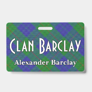 Badge Snappy Clan Barclay Chasse Tartan
