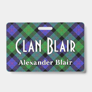 Badge Snappy Clan Blair Tartan