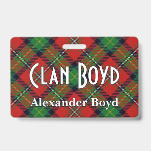 Badge Snappy Clan Boyd Tartan
