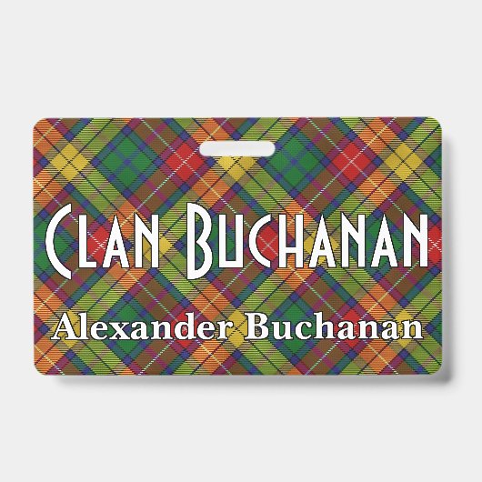 Badge Snappy Clan Buchanan Tartan (Avant)