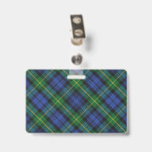 Badge Snappy Clan Gordon Tartan (Arrière avec clip)