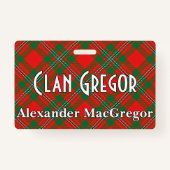 Badge Snappy Clan Gregor MacGregor Tartan (Devant)